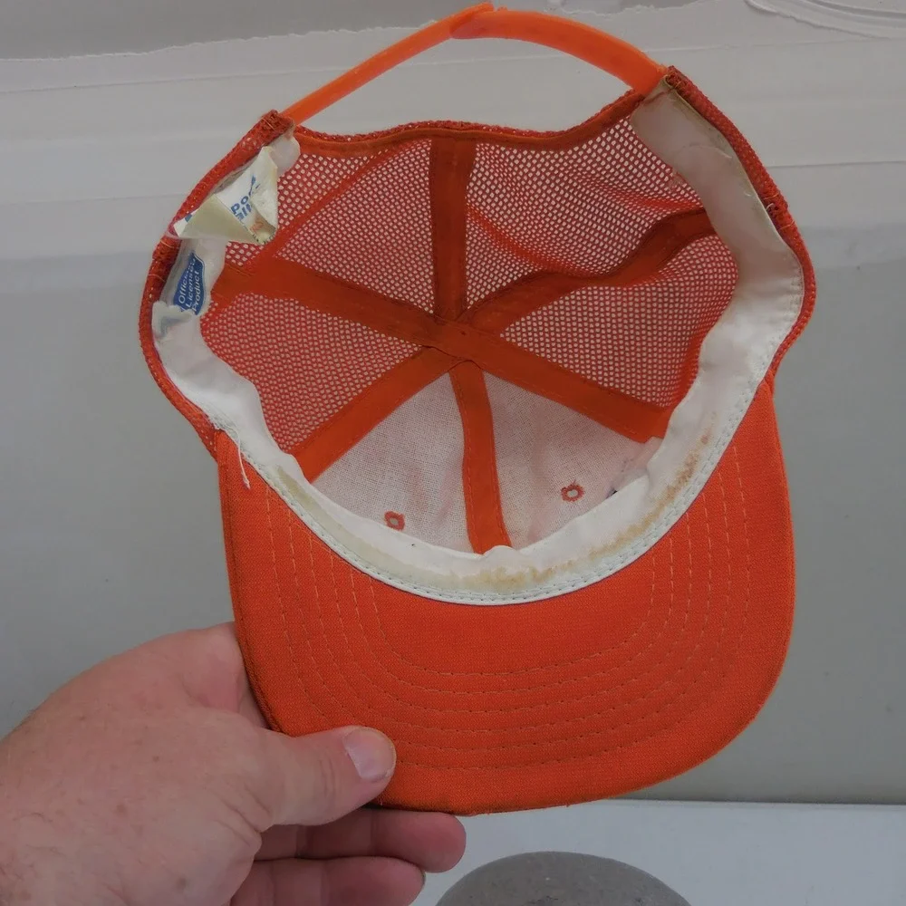 Vintage Denver Broncos Youth Trucker Hat Sports Specialties Orange Snapback NFL